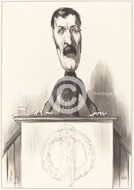 Jules Bastide, 1849. Creator: Honore Daumier.