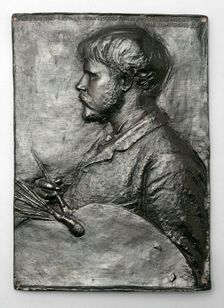Jules Bastien-Lepage, Modeled 1880, cast in copper and bronze 1881. Creator: Augustus Saint-Gaudens
