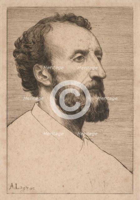 Jules Dalou, 1877. Creator: Alphonse Legros (French, 1837-1911).