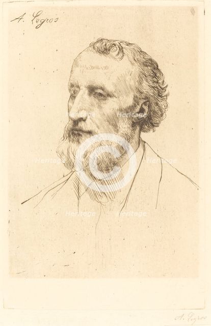 Jules Dalou, 1st plate. Creator: Alphonse Legros.
