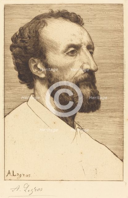 Jules Dalou, 2nd plate. Creator: Alphonse Legros.