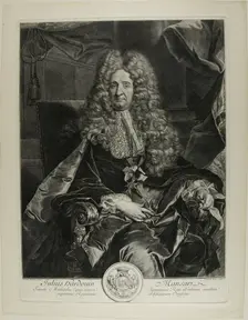 Jules Hardouin Mansart, 1704. Creator: Gerard Edelinck