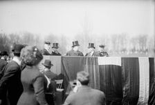 Jules J. Jusserand, Ambassador From France, Soldiers And Sailors Monument, Annapolis, 1911. Creator: Harris & Ewing