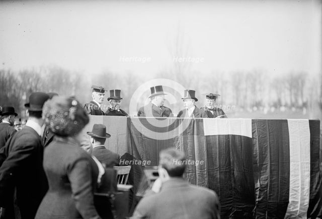 Jules J. Jusserand, Ambassador From France, Soldiers And Sailors Monument, Annapolis, 1911. Creator: Harris & Ewing.