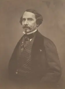 Jules Lecomte, journaliste, 1855-1859. Creator: Nadar