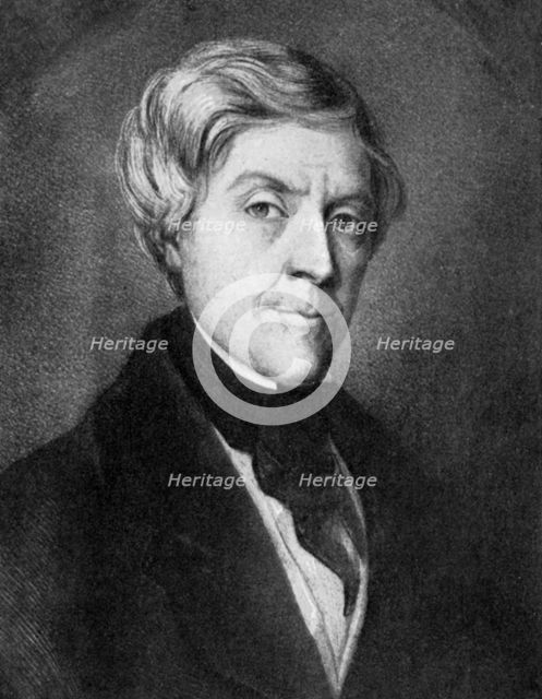 Jules Michelet, French historian, mid-19th century.Artist: Toullion