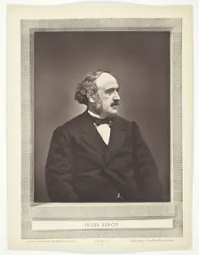 Jules Simon, c. 1876. Creator: Etienne Carjat