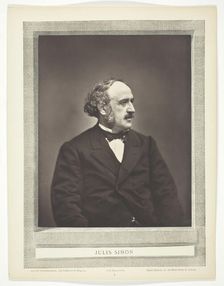 Jules Simon, c. 1876. Creator: Etienne Carjat