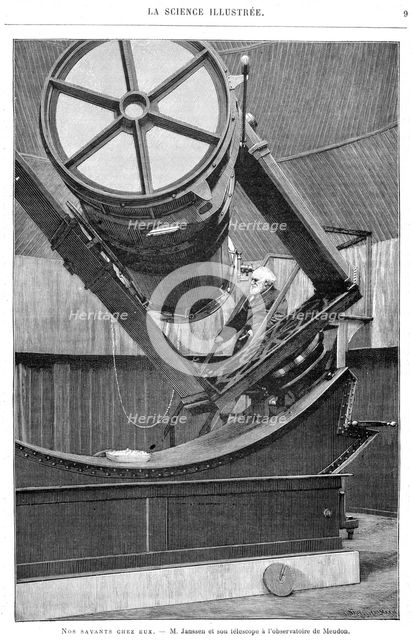 Jules Pierre Cesar Janssen, French astronomer, 1893.  Creator: Unknown.
