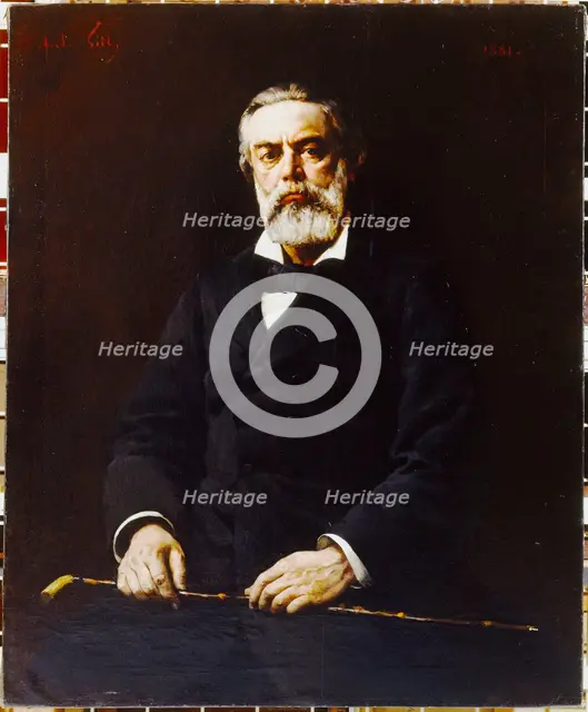 Jules Vallès (1832-1885), writer and journalist, 1881. Creator: Andre Gill.