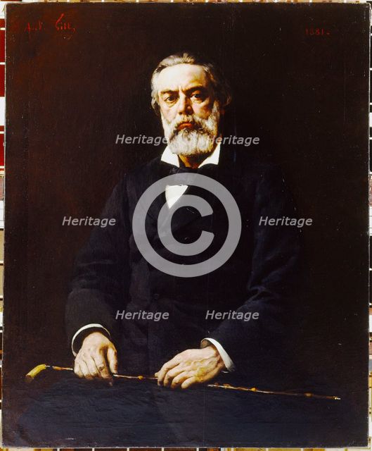 Jules Vallès (1832-1885), writer and journalist, 1881. Creator: Andre Gill.