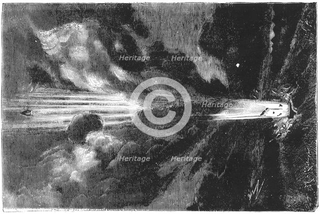 Jules Verne (1828-1905), "De la Terre a la Lune", 1865. Creator: Unknown.