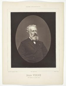 Jules Verne, c. 1876. Creator: Etienne Carjat