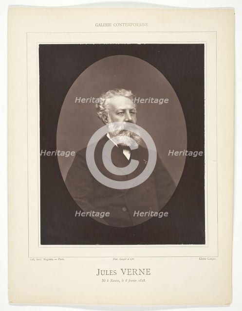 Jules Verne, c. 1876. Creator: Etienne Carjat.