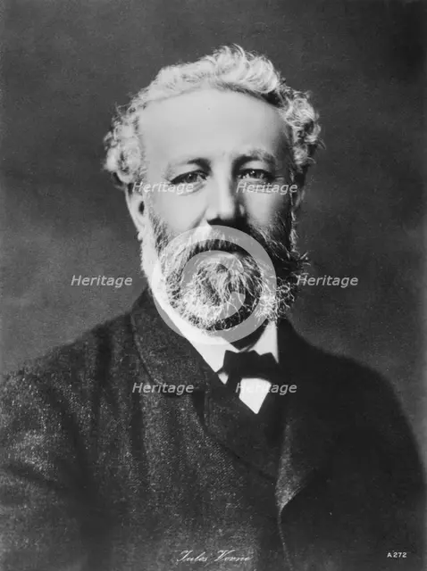 Jules Verne, French adventure and science fiction author, late 19th century. Artist: Unknown