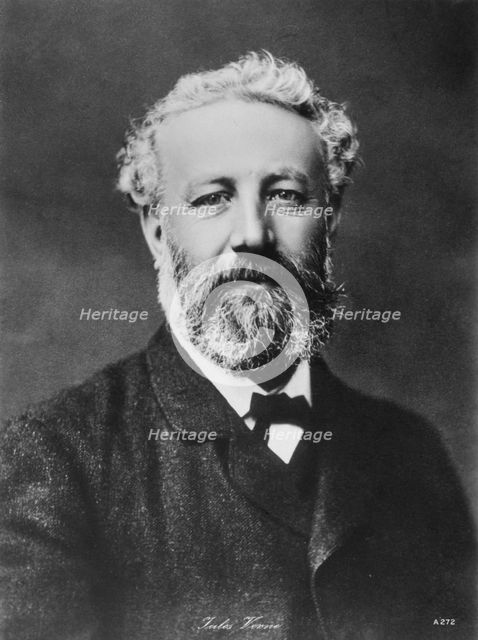 Jules Verne, French adventure and science fiction author, late 19th century. Artist: Unknown