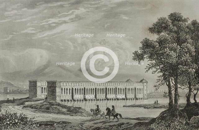 Julfa Bridge, Azerbaidjan, 1838. Creator: Vanderburch.