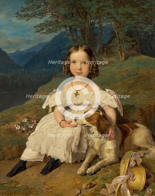 Julia Comtesse Apraxin, 1835. Creator: Ferdinand Georg Waldmuller.