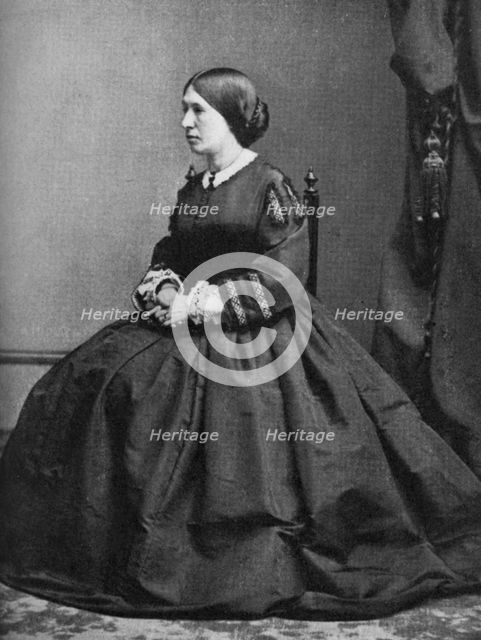 Julia Grant, wife of American president Ulysses S Grant, late 19th century, (1908). Artist: Unknown