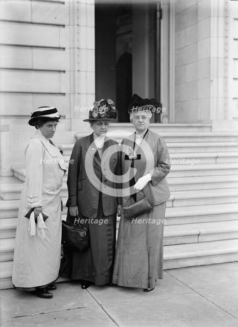 Julia Lathrop, Jane Addams and Mary E. McDowell, 1913.  Creator: Harris & Ewing.