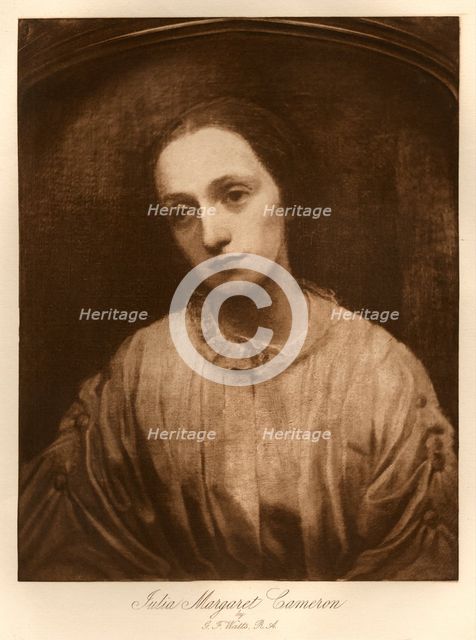 Julia Margaret Cameron by G. F. Watts, R.A., 1885.  Creator: Henry Herschel Hay Cameron.