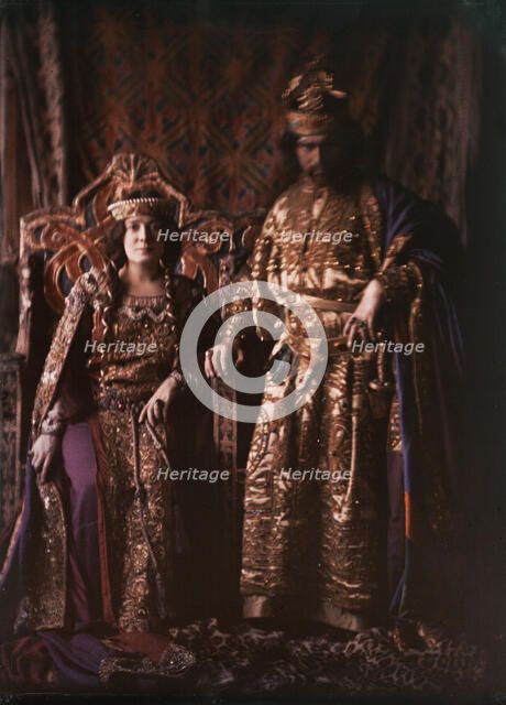 Julia Marlowe and Edward H. Southern in Macbeth, between 1906 and 1913. Creator: Arnold Genthe.