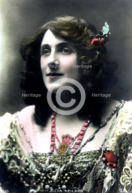 Julia Neilson (1868-1957), English actress, early 20th century.Artist: J Beagles & Co