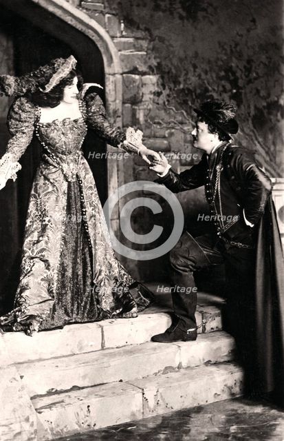 Julia Neilson and Fred Terry in a scene from Dorothy O' The Hall, early 20th century.Artist: Ellis & Walery