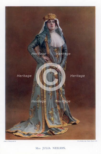 Julia Neilson, English actress, 1901.Artist: R Johnson