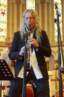 Julian Marc Stringle, Eastbourne Jazz Festival, Christ Church, Sept 2018. Creator: Brian O'Connor