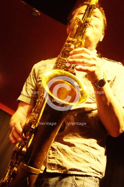 Julian Nicholas, Nigel Thomas Quintet, Verdict Jazz Club, Brighton, East Sussex, June 2023. Creator: Brian O'Connor.