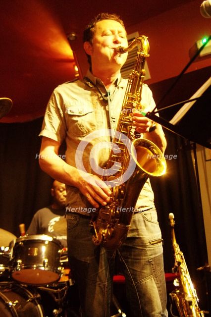 Julian Nicholas, Nigel Thomas Quintet, Verdict Jazz Club, Brighton, East Sussex, June 2023. Creator: Brian O'Connor.