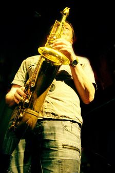 Julian Nicholas, Nigel Thomas Quintet, Verdict Jazz Club, Brighton, East Sussex, June 2023. Creator: Brian O'Connor