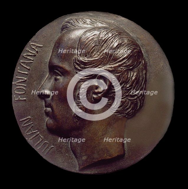 Julian Fontana (1810-1869), Bronze medal, 1843.