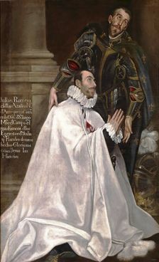 Julian Romero de las Azanas and his patron St. Julian, between 1612 and 1618. Creator: El Greco