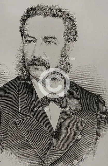 Julián Trujillo Largacha, (1828-1883), President of United States of Colombia, (1878-1880), 1878.  Creators: Félix Badillo, Carlos Penoso.