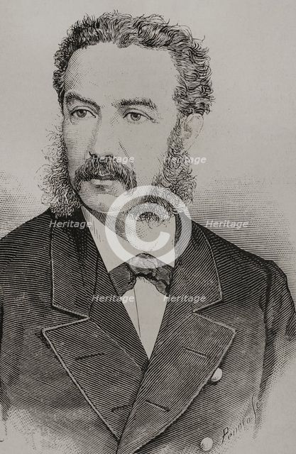 Julián Trujillo Largacha, (1828-1883), President of United States of Colombia, (1878-1880), 1878.  Creators: Félix Badillo, Carlos Penoso.