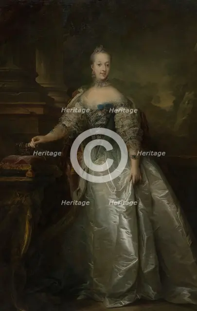 Juliane Marie, Queen of Denmark, 1762. Creator: Carl Gustaf Pilo.