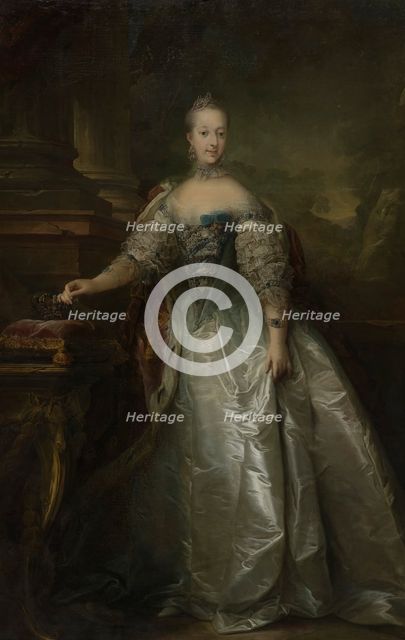 Juliane Marie, Queen of Denmark, 1762. Creator: Carl Gustaf Pilo.