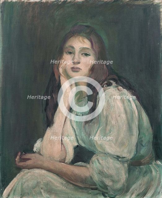 Julie Daydreaming (Julie rêveuse), 1894. Artist: Morisot, Berthe (1841-1895)