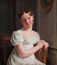 Julie Eckersberg, née Juel, the Artist's Second Wife, 1817. Creator: CW Eckersberg