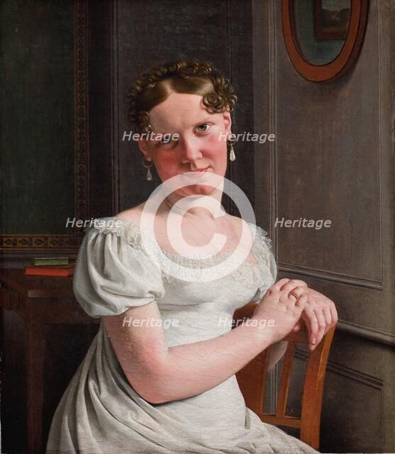 Julie Eckersberg, née Juel, the Artist's Second Wife, 1817. Creator: CW Eckersberg.