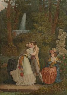 Julie, Ou Le Premier Baiser De L'Amour (First Kiss), 1784-1799, (1913). Artist: Jacques-Louis Copia