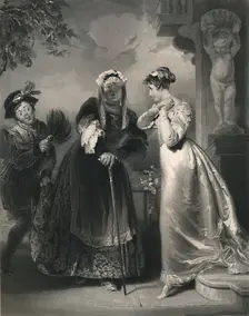 Juliet and the Nurse (Romeo & Juliet) c1870. Artist: Samuel Sangster