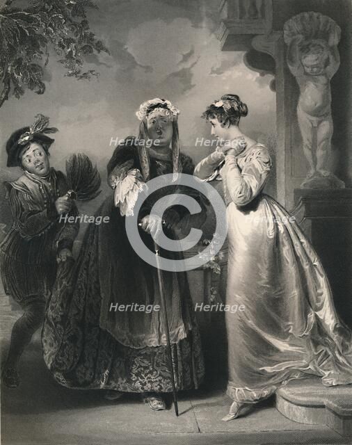 'Juliet and the Nurse (Romeo & Juliet)', c1870. Artist: Samuel Sangster.