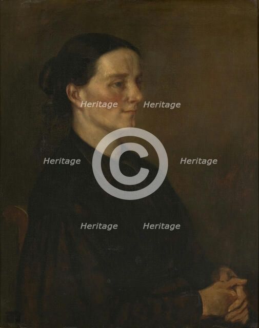 Juliette Courbet , 1873-1874. Creator: Courbet, Gustave (1819-1877).