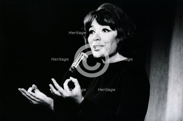 Juliette Greco, French actress and singer, Sweden, 1 July 1964. Creator: Unknown.