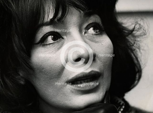 Juliette Greco, French actress and singer, Sweden, 1 July 1964. Creator: Unknown.