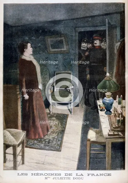 Juliette Dodu, heroin of France, 1896.  Creator: F Meaulle.