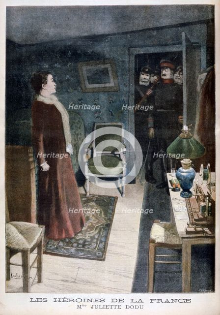 Juliette Dodu, heroin of France, 1896.  Creator: F Meaulle.